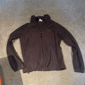 Columbia fleece zip up jacket in black M
